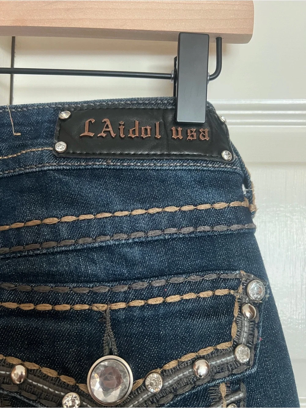 L.A. Idol Women's Denim Straight Leg 5 Pocket Jeans Size 9 NWOT